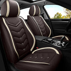 Car Seat Covers for Honda Accord 2000-2025, Premium Nappa Leather Car Seat Cover, Stylish Sport Seat Covers， Automobile Seat Cover Sets.(Standard 2 Seats/Coffee Color)