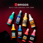 Wheel and Tire Cleaner – Acid Free, Concentrated 6:1 Rim Cleaner Spray – Professional Brake Dust Remover – Briggs Cocoa Plus, Safe for Chrome, Painted & Alloy Wheels – 128oz