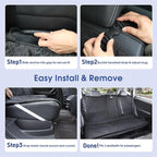Upgraded 900D Heavy Duty Dog Back Bench Seat Cover, Car Seat Protector, Fits Full Size Trucks, 3 Seatbelts & Armrest Compatible, Waterproof Nonslip Pet Backseat Cover for Dogs & Kids
