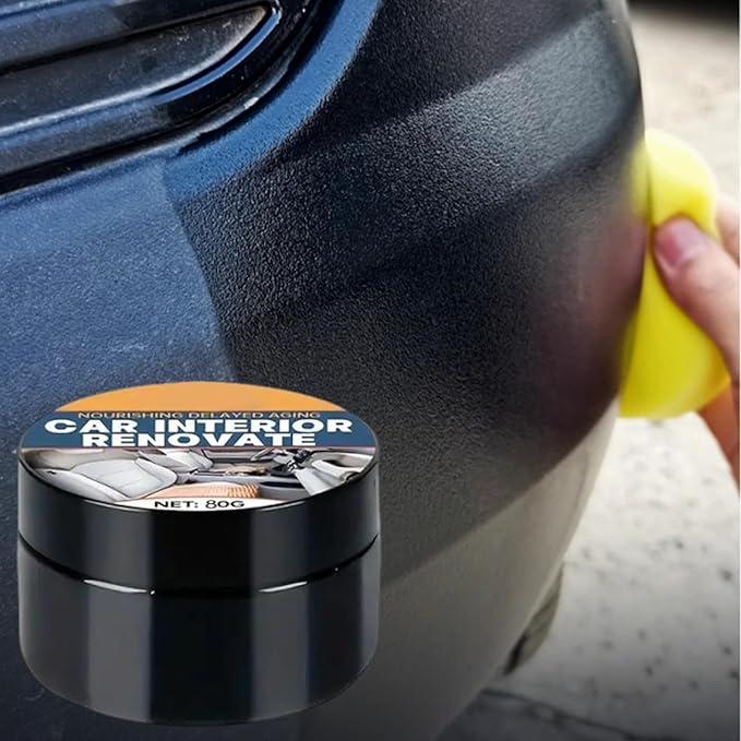 Auto Interior Renovation Paste – Car Trim Restorer | Gentle Repair Compound for Leather, Panels, Vehicle Detailing and Maintenance Dashboard, Center Console, Steering Wheel