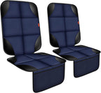 Car Seat Protector 1 Pack Car Seat Cushion Mat Thickest Padding,Waterproof 600D Fabric Car Seat Covers for Non-Slip Backing Mesh Pockets for Baby and Pet (Blue, 2 Pcs)