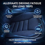 Car Seat Cushion Pad for Driving, Chair Cushion for Office/Truck with Memory Foam, Seat Cushion Comfortable and Durable Black