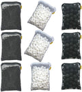 Aquacity Filter Media Replacement Kit - Activated Charcoal Pellet Carbon, Bio Ceramic Rings, Bio Balls for Aquarium Fish Pond Tank (3 Sets)