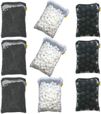 Aquacity Filter Media Replacement Kit - Activated Charcoal Pellet Carbon, Bio Ceramic Rings, Bio Balls for Aquarium Fish Pond Tank (3 Sets)