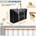 Storage Bag for Collapsible Dog Crate, Large Capacity Travel Case, Also Fits Most Pop Up Playpens, Soft Dog Beds & Cat Houses, Car Trunk Organizer