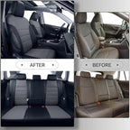 coverdream 2026 Rav4 Seat Covers Custom Fit for 2026 Toyota Rav4 Hybrid (LE,XLE Premium) SUV,Full Set Luxury Waterproof Leather Car Seat Protector