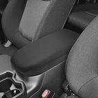 INTGET Center Console Armrest Cover for Toyota RAV4 Accessories 2025 2024 2023 2022 2021 2020 2019 Leather Middle Console Lid Cover Arm Rest Covering Car(Black with Cushion Flat)