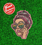 Fresh Fresheners Cute Funny and Aesthetic Car Air Fresheners 4-pack Scented With Premium Oils (Adventure Girl)