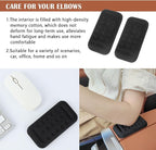 2PCS Car Arm Rest Elbow Pads,Comfortable Car Arm Rest Cushion with Memory Foam Pad for Arm Support,Universal Car Door Armrest Pad Car Interior Accessories (Black)