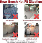 Flying Banner Car Seat Covers Front Seats Rear Bench Polyester car seat Protectors Easy installations Rear Bench Split Classic Man Lady Truck (Full Set - Low Back, Black Purple)…