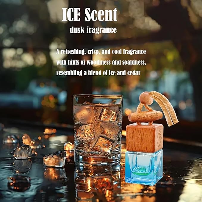 Car Air Fresheners 8ml Automotive Scents | 45-Days Long-Lasting Keep Fragrance | Automobile Hanging Diffuser Bottles | Remove Auto Odor Fresh Air for Men Home Deodorizer (Dusk)