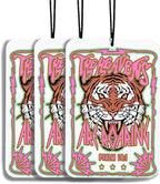 Pink Tiger Car Air Freshener Christian Car Accessories Interior Hanging 3Pcs, Bible Verses The Heavens are Roaring Tiger Decor for Car Christian Religiou Gifts for Women(Real)
