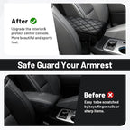 Autorder Center Console Cover for 2011-2019 2020 2021 Jeep Grand Cherokee Accessories Armrest Cover Anti-Scratch Middle Console Pad Leather Armrest Protector