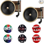 2 PCS Car Air Fresheners Vent Clips, Retro Record Player Auto Fresheners for Women, Album Cover Turntable Perfume Diffusers, Universal Interior Decoration Car Accessories