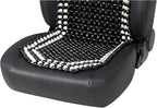 Road Comforts Wood Beaded Seat Cover Back Massage Cushion for Stress Free - Keeps Back from Getting Sweaty While Driving 1PC (Black)