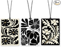 Lacama Black Boho Floral Car Air Freshener 3Pcs, Retro Abstract Mid Century Henri Matisse Floral Cars Scents Air Freshener for Women Girls Gifts, Flower Car Accessories Interior Mirror Decor Hanging