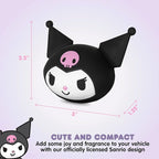 Sanrio Kuromi Car Trunk Organizer, Steering Wheel Cover, Air Freshener & Refill – Cute, Collapsible, Heavy-Duty Storage & Car Accessories for Groceries, Tools, Travel – 12.5"L x 12.5"W x 9"H