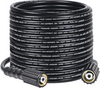 YAMATIC Pressure Washer Hose 50FT x 1/4", 3400 PSI Kink Resistant OEM-Quality Upgrade Power Washer Replacement/Extension with M22-14mm Brass Fittings for Ryobi, Troy Bilt, Greenworks, CRAFTSMAN