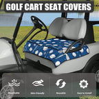 Biyejit Golf Cart Seat Covers with 4 Pockets Golf Cart Seat Towel Blanket Fits 2-Seat Golf Carts, Golf Cart Accessories