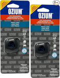 Ozium Membrane Car Vent Clip AC Air Fresheners Car Air Freshener and Car Odor Eliminator (Fresh Linen, 2 Packs)