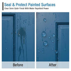RainGuardPro Acrylic Paint Sealer 5 Gallons | Indoor Outdoor Protection | Water-Based, VOC-Free | Shields Surfaces from Water, UV, Weather | Easy Application | Semi-Satin Finish
