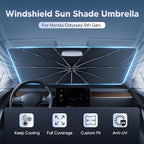 Autorder Windshield Sun Shade Umbrella for 2018-2025 Honda Odyssey Accessories,Upgraded Ice Crystal Material,Easy Setup Umbrella Sunshade for Car Windshield,100% Sun Blocking
