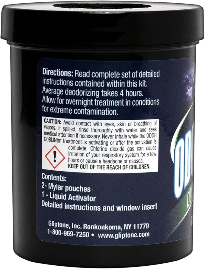Gliptone Odor Goblin Chlorine Dioxide Fogger Odor Elimination System for Cars, Buses, Marine/RV, Trucks, SUV