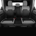 Red Rain Ford Leather Auto Seat Cushion Customized Fit for Ford Bronco Seat Cover 4 Door 2025 2024 2023 2022 2021 Black and Grey Interior Accessories (Bronco 4Door-Black+Grey)