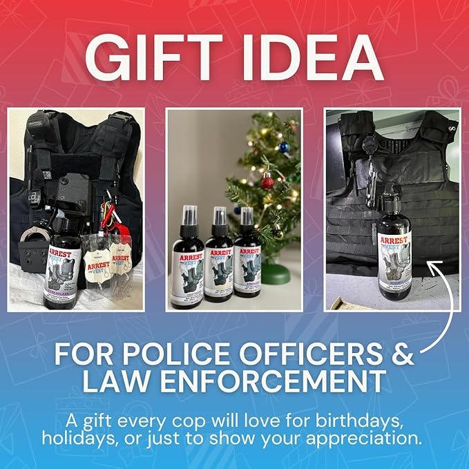 Arrest My Vest Military Grade Odor Eliminating Spray for Body Armor, Tactical Gear, and K9 Equipment. Safe on All Ballistic Vests, Fabrics, & Police Gear - Night Shift Fragrance - 1 Gallon Bottle