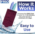 FRIO Cooling Wallet - Insulin Cooler for 45+ Hours of Stress Free On The Go - Red - Duo
