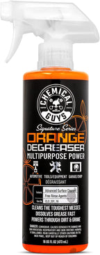 Chemical Guys Signature Series Orange Degreaser Spray - Heavy Duty All Purpose Cleaner for Engines, Tires, Undercarriages, Tools and More, Professional Strength, Breaks Down Grease, Oil & Grime, 16 oz