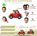 Personalized Valentine's Day Car Air Freshener with Pictures, I Love You, Drive Safe, Fun Couple Gift, Hanging 2Pack