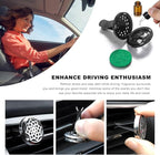 2PCS 30mm Car Diffuser Vent Clips, Tree of Life Aromatherapy Essential Oil Diffuser Locket with 12 Felt Pads, Stainless Steel Car Diffuser Locket Air Freshener (Silver)
