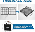Dog Car Barrier for SUV Trunk Cargo Area, Foldable & Adjustable Car Divider and Cargo Gate to Keep Dogs in Back (Patent Design)