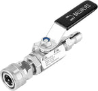 Ball Valve Pressure Washer, 3/8 Inch Quick Connect 5000 PSI, Shut Off Valve for High Pressure Washer Hose, Stainless Steel