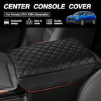 FIILINES Center Console Cover for Honda CR-V 2017-2022, Armrest Cover Pad Cushion Protector CRV Accessories Armrest Cover Middle Console Box Lid Cover Protector Anti-Scratch Black