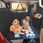 Back Seat Extender for Dogs Truck-Large Space, High Barrier Truck Dog Seat Cover Hold 420lb, Waterproof Pet Dog Hammock for Crew Cab Trucks F150, RAM1500, Sierra, Tundra, Silverado, Black