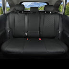 GIANT PANDA Full Set Car Seat Covers Custom Fit for Toyota Rav4 2013 2014 2015 2016 2017 2018 Rav 4 LE (Not for Hybrid Version),Front and Rear/Back Faux Leather Seat Covers, Polyester Fiber(Black)