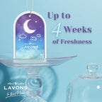 LAVONS Non Toxic Air Fresheners, Car Freshener Long Lasting, Car Air Freshener Hanging, Small Spaces Air Fresheners for Home, Bathroom Air Freshener, Cute Car Accessories by Japan 1Pack NOCTURNAL BLUE