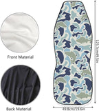 ELEQIN Fish Camo Car Front Seat Covers, 2 Pack Polyester Automotive Seat ProtectorsSoft & Breathable, Automotive Interior Accessories for Most Cars
