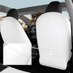 for Tesla Model Y Seat Cover Customized Fit 2020 2021 2022 2023 2024 Black Crocodile Leather and Nappa Leather Splicing Seat Cover Full Set (Crocodile Black)