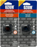 Ozium Membrane Car Vent Clip AC Air Fresheners Car Air Freshener and Car Odor Eliminator (Caribbean Breeze + Fresh Linen, 2 Packs Combo Kit)