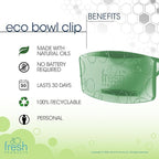 Fresh Products Eco Bowl Clip 2.0 Toilet Bowl Air Freshener, Cucumber Melon Scent, 4 Clips