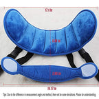 Adjustable Child Car Seat Head Support Band, Adjustable Head and Neck Support Band - A Comfortable Safe Sleep Solution, Blue Head Support Belt