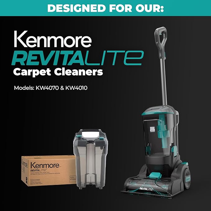 Kenmore KT4001 Replacement Clean Water Tank, for RevitaLite Carpet Cleaner (Model: KW4070, KW4010)
