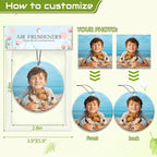 Custom Air Fresheners with Picture, Personalized Air Freshener for Cars, Customized Photo Gift with Scents for Family and Lovers