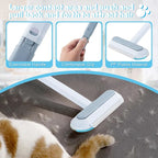 Multi-Functional Pet Hair Removal Tool with Pet Hair Removal Glove, Reusable Lint Brush for Dogs & Cats, Gentle Cleaning for Sofa, Carpet, Clothes & Bedding