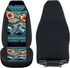 ELEQIN Hawaii Turtle Car Seat Covers Universal High Back Fashion Cushion Protector for Car Truck Suvs,Sedans,Vehicles, Front Car Seat Covers 2 Pack