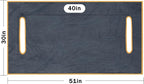 Golf Cart Seat Covers, Breathable Golf Cart Seat Towel Blanket, Keeps Seats Dry & Comfortable in All Weather, Universal 51"x30" for EZGO, Yamaha, Club Car and More 2/4-seats Cart, Dark Gray