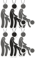 Funny Adult Car Air Freshener 6 Pack Scented With Premium Oils By Fresh Fresheners (Doggy Style Design)